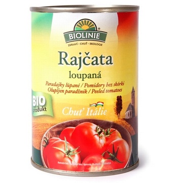 BIO loupaná rajčata 400 g Biolinie 
